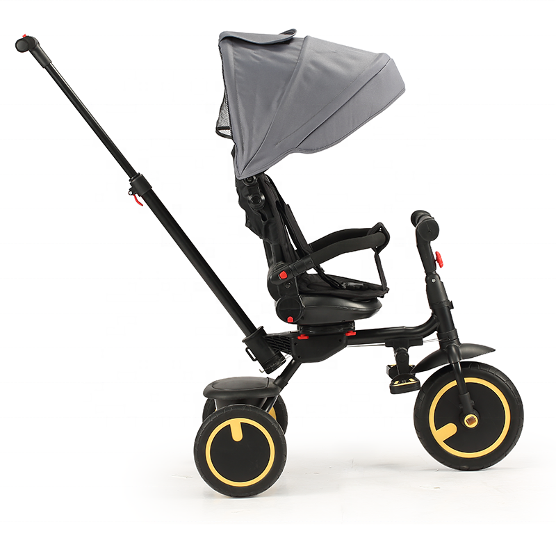 Nursib – Foldable, adjustable children’s tricycle – 360-degree swivel seat