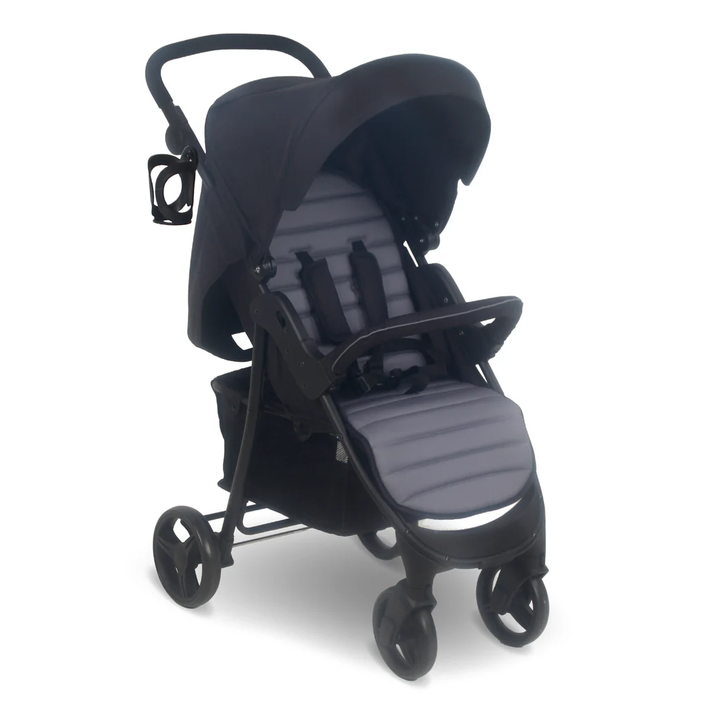 My Babiie MB30 Everyday Stroller Black Grey Birth to 4 Years