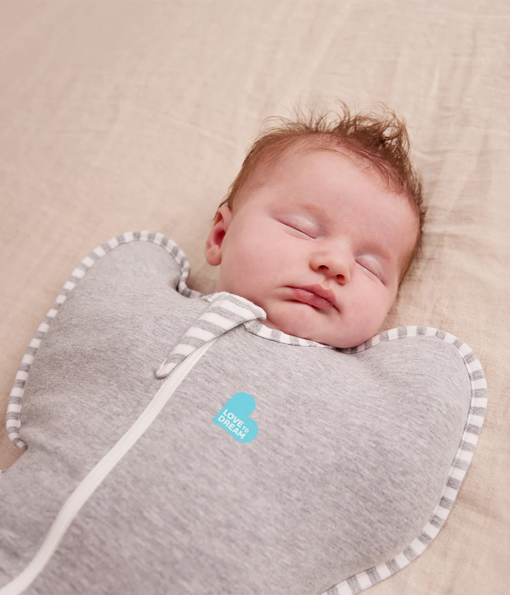 Love To Dream Swaddle Up Cotton 1.0 TOG Grey Newborn to 6 Months