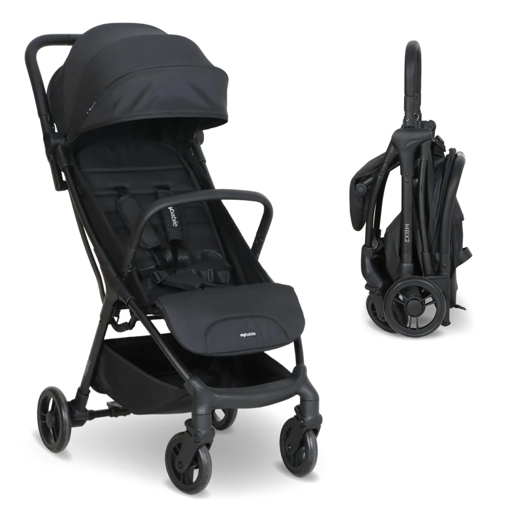My Babiie MBX2 Compact Stroller Black Birth to 3 Years